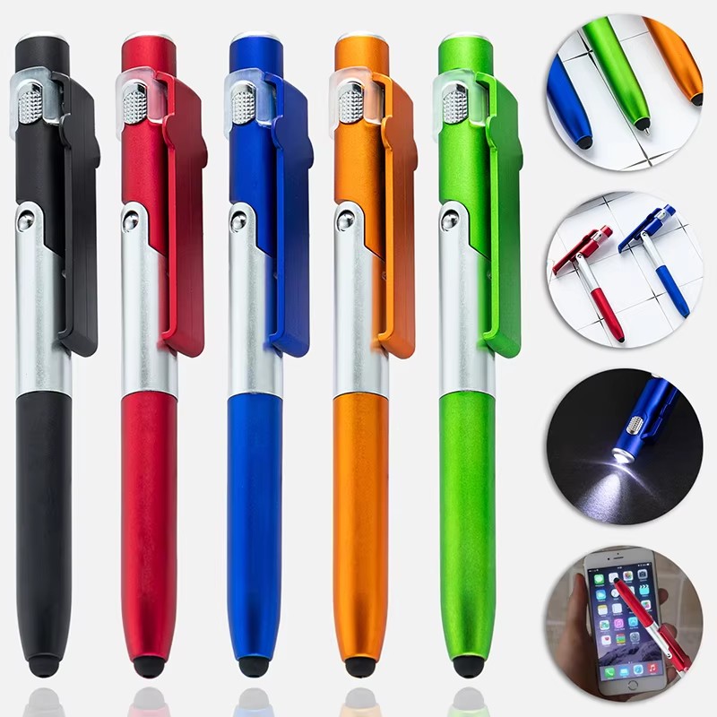 Stationery Supply - 多機能おもちゃペン 4 in 1 折りたたみランプ 広告ギフトペン
