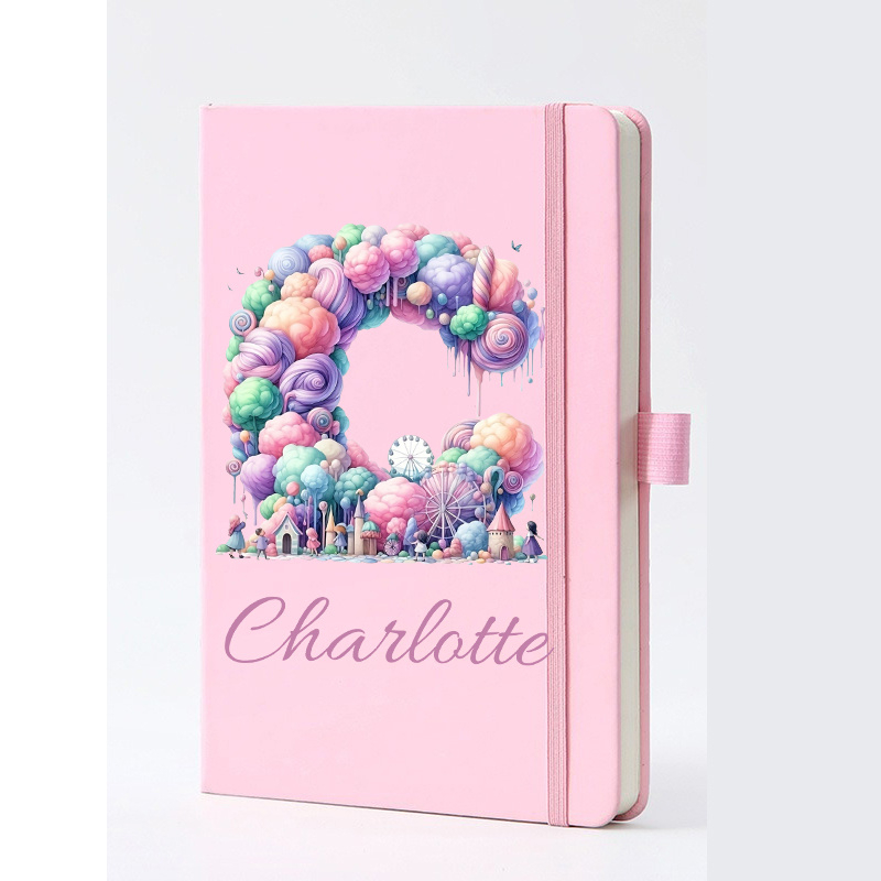 Journal Leather Hardcover - パーソナライズされた名前入りフェイクレザーノートブック、カスタム名-日付入りハードカバー日記帳、A5サイズのテクスチャードカバー付き日記帳、旅行や会議用