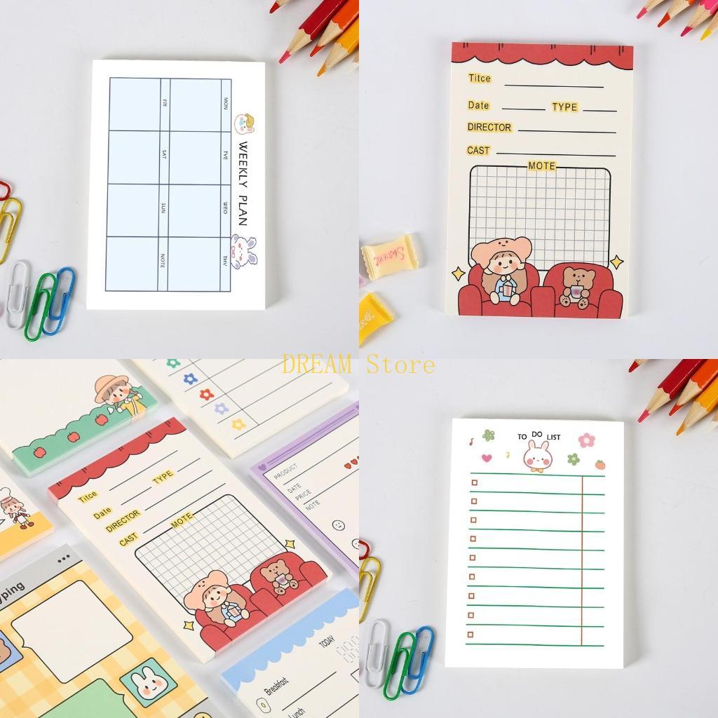 Office Stationery Supply List - 引き裂き可能な非付箋紙フルーツハンドアカウントメモメッセージ紙パッド To Do リストベストセール