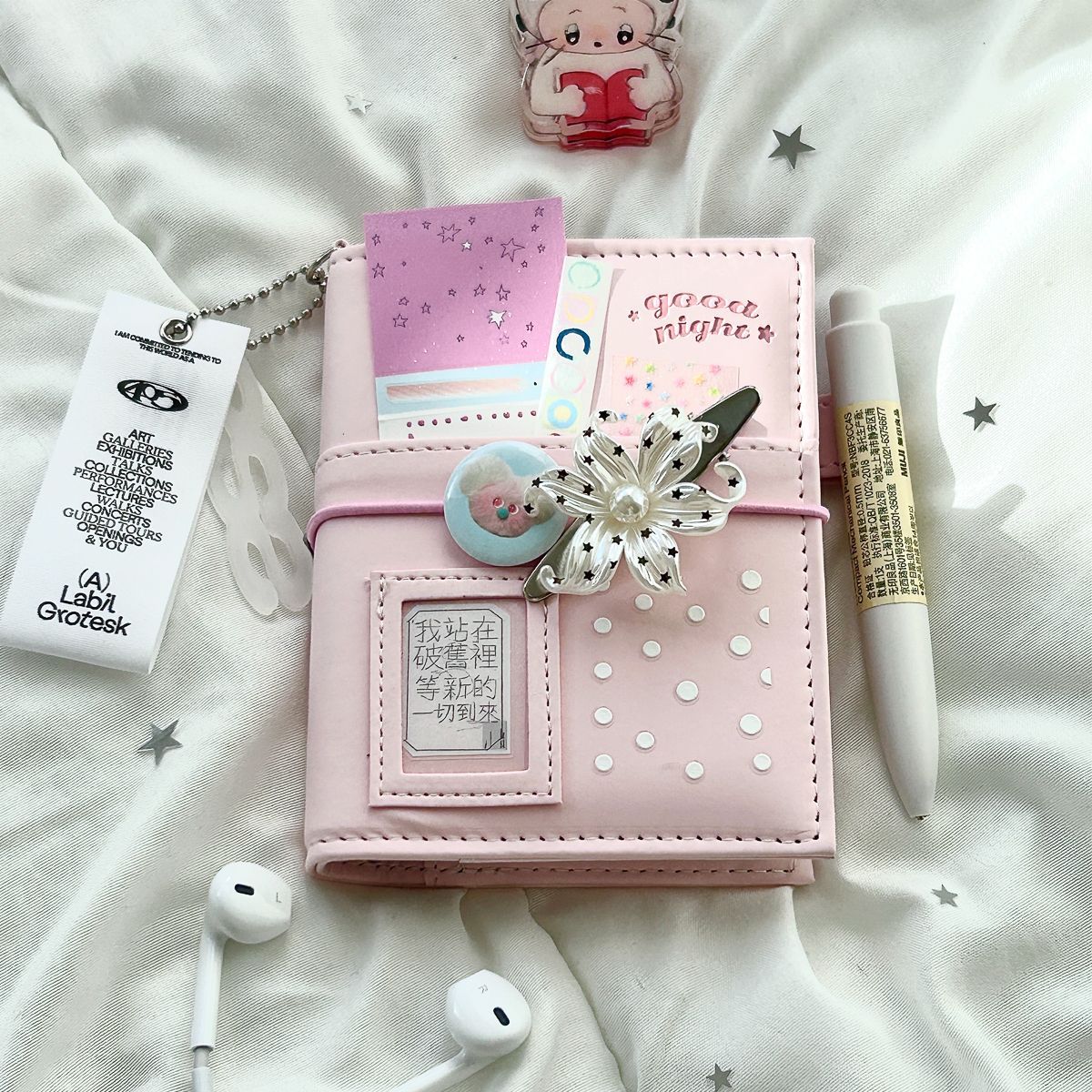 Journal Leather Hardcover - かわいいピンクのM5ルーズリーフハードカバー日記帳PUレザーポケットサイズウィンドウノートブックおしゃれなプランナーポータブルダイアリー文房具