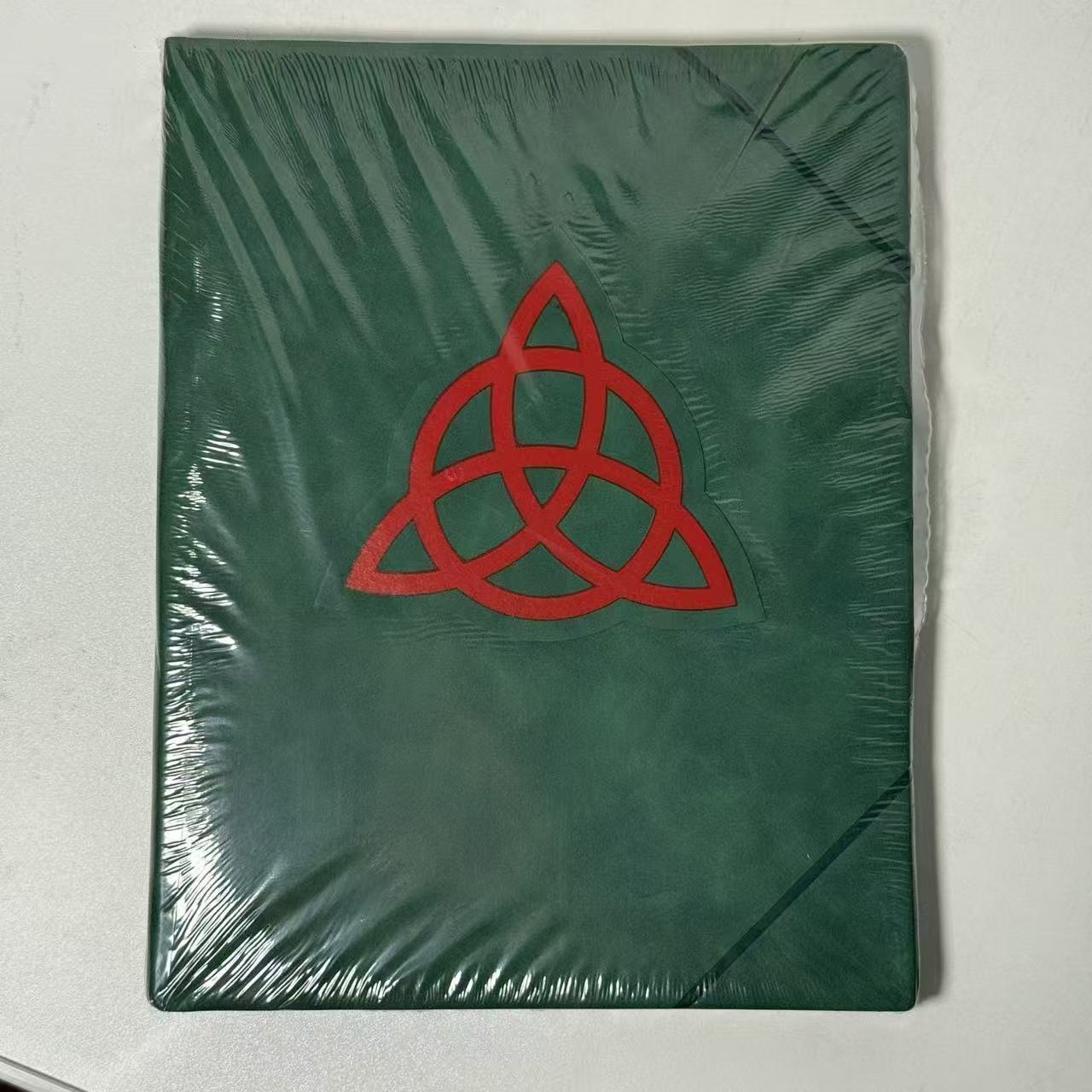 Journal Leather Hardcover - ケルティック・トリケトラ・トリニティノットハードカバーノートブック ヴィンテージグリーンPUレザージャーナル スピリチュアル瞑想日記 ライティングノートブック ギフト