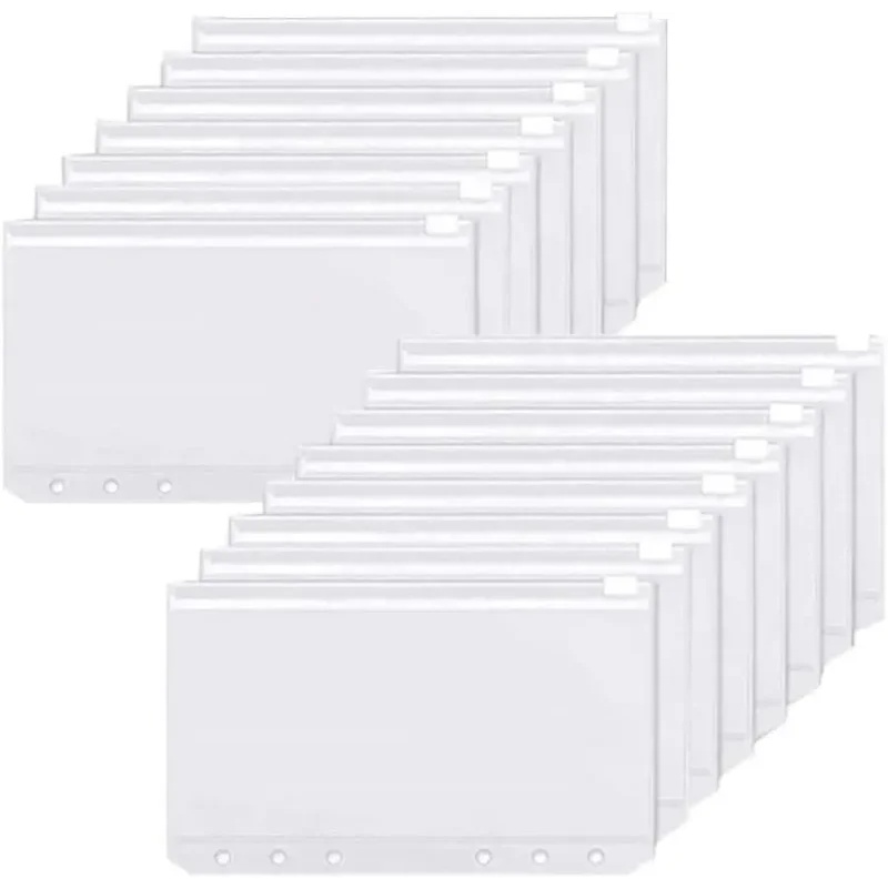 Planner Weekly Budget - 6-30 個のバインダーポケット A6 6 穴ジッパーバインダーポケット防水 PVC