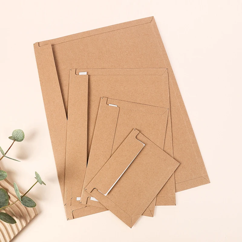 Letter Envelope Kraft - 自己粘着性の招待状収納バッグ、ビジネスレター、エクスプレスファイル、封筒、ポストカード、メッセージ、クラフト紙、250g、a3、a4、a5、a6、30個