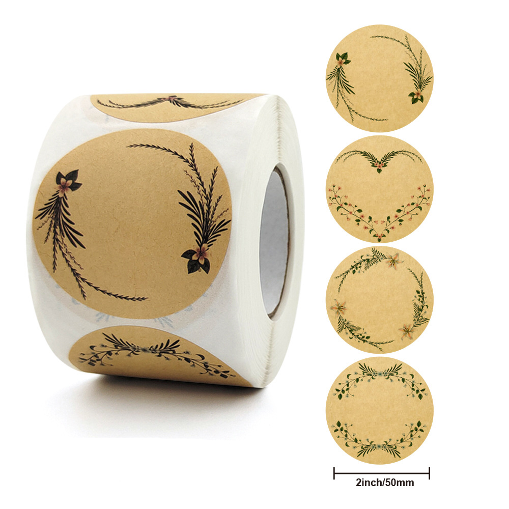ありがとうラベルステッカー、クラフト紙、花、ギフトカードパッ - Cardstock Paper Pack のレビューと価格