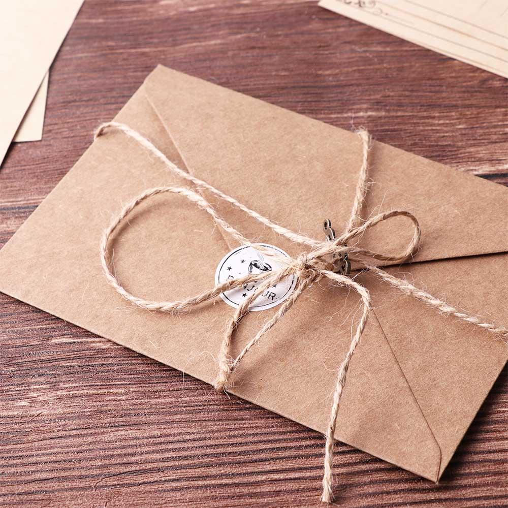 ヨーロッパスタイルの招待状封筒ヴィンテージメーラーセットレタ - Letter Envelope Kraft のレビューと価格