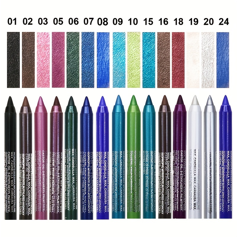 1個入り防水アイライナーセット（グリッター効果付き）、アイシ - Highlighter Set Pastel のレビューと価格
