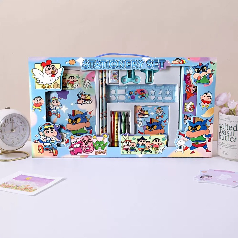 クレヨンしんちゃんのかわいい漫画文具セット、絶妙なギフト、学 - Ideal Stationery & Office Supply のレビューと価格