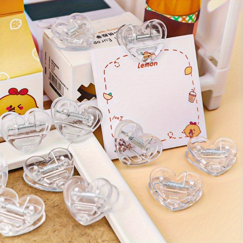 透明なハート型のペーパークリップ 多用途のオフィスや学校の文 - Ideal Stationery & Office Supply のレビューと価格