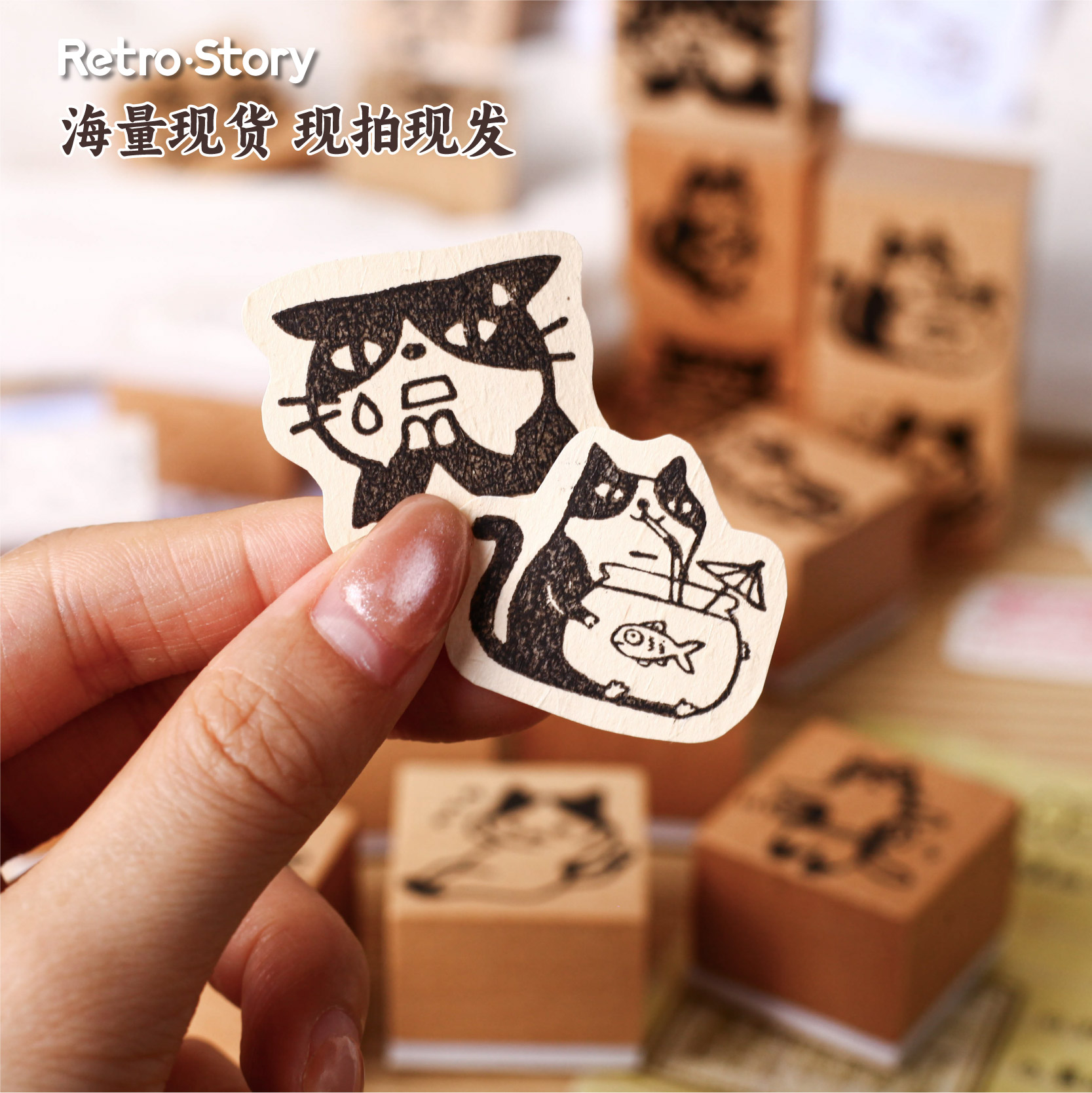 かわいいペットのアルファベット木製ゴムスタンプ、ヴィンテージ - Ideal Stationery & Office Supply のレビューと価格