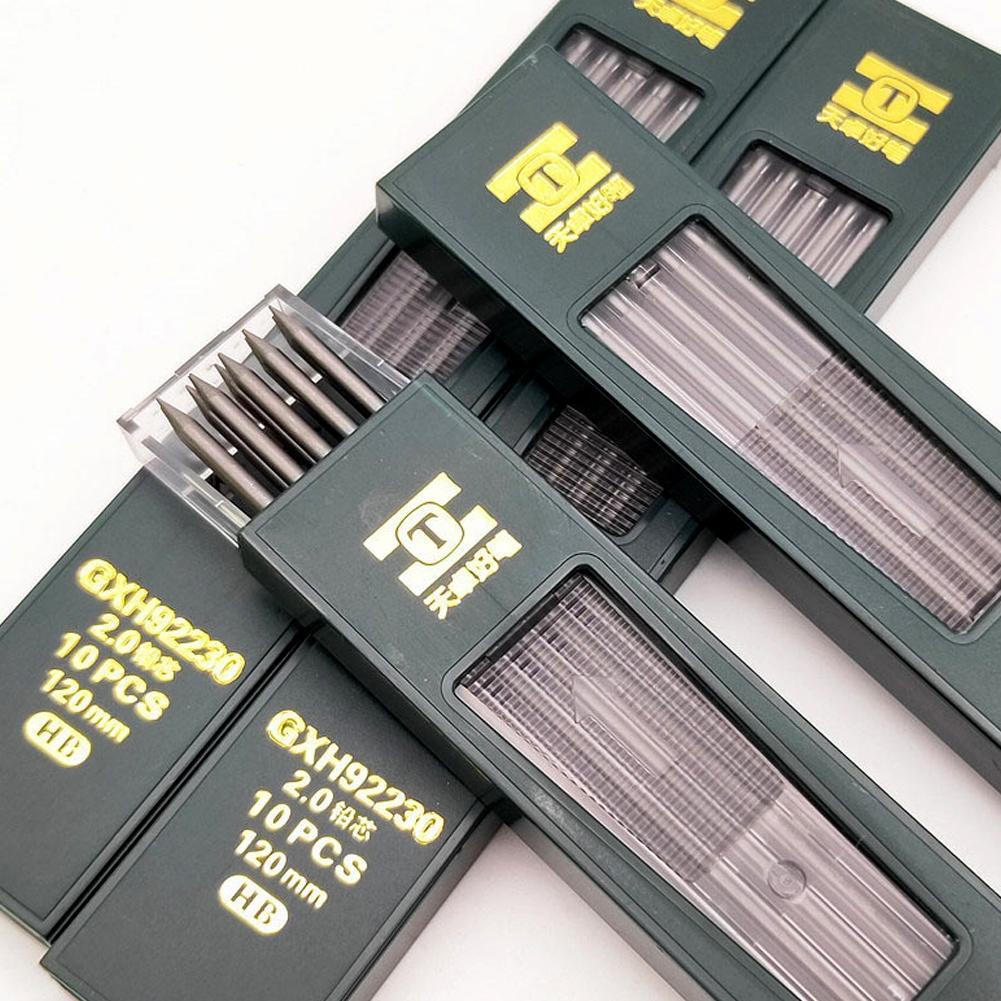 ホット10ピース/箱2ミリメートル2B hb黒2.0ミリメー - Mechanical Pencil Lead のレビューと価格