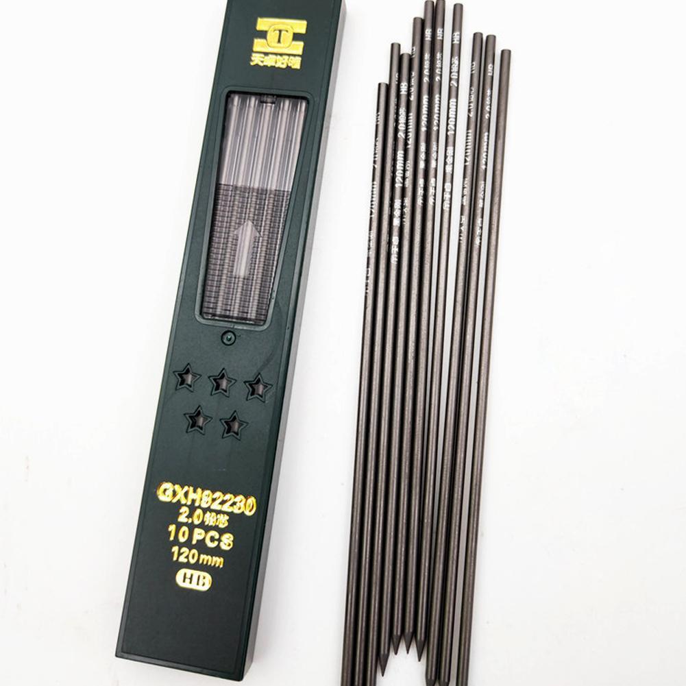 ホット10ピース/箱2ミリメートル2B hb黒2.0ミリメー - Mechanical Pencil Lead のレビューと価格