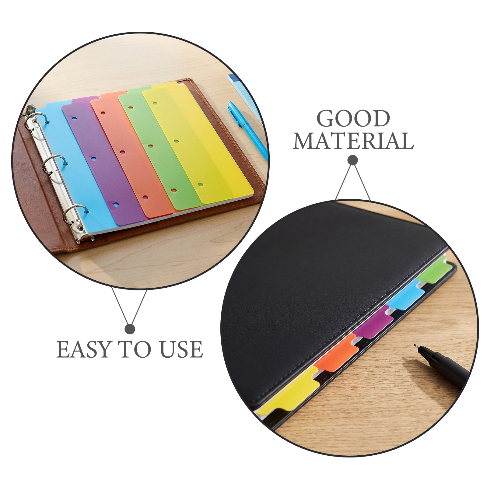 15枚入りプラスチック製バインダーインデックスディバイダー、 - Index Tab Divider のレビューと価格
