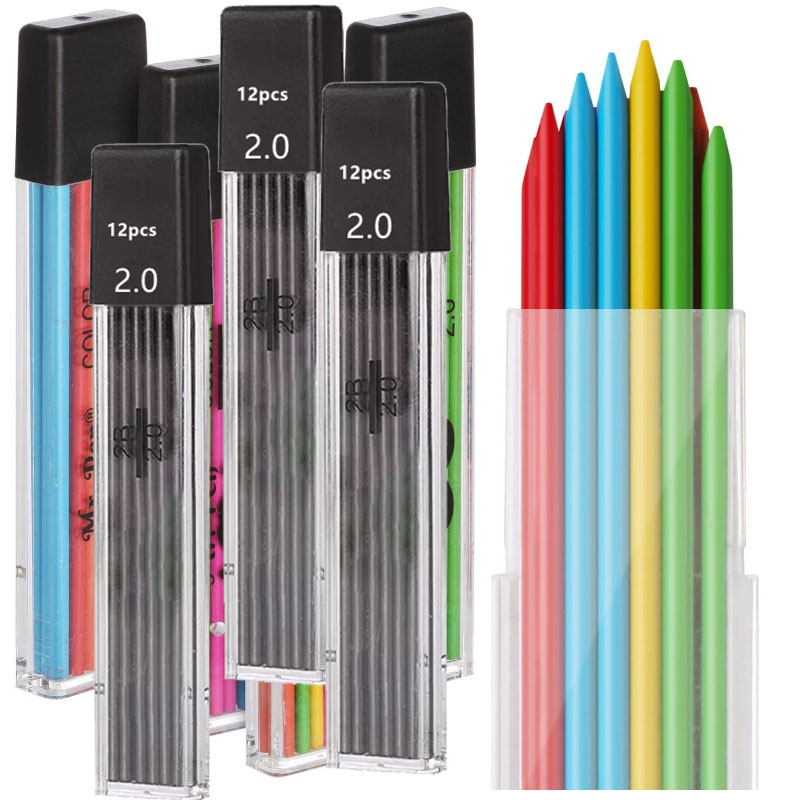 2.0 ミリメートルシャープペンシル芯リフィル 2B 自動学 - Mechanical Pencil Lead のレビューと価格