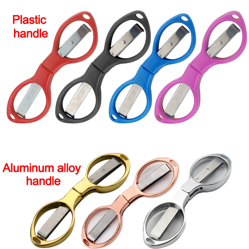ミニ折りたたみはさみプラスチックハンドルポータブル刺繍裁縫は - Scissors Stainless Craft のレビューと価格