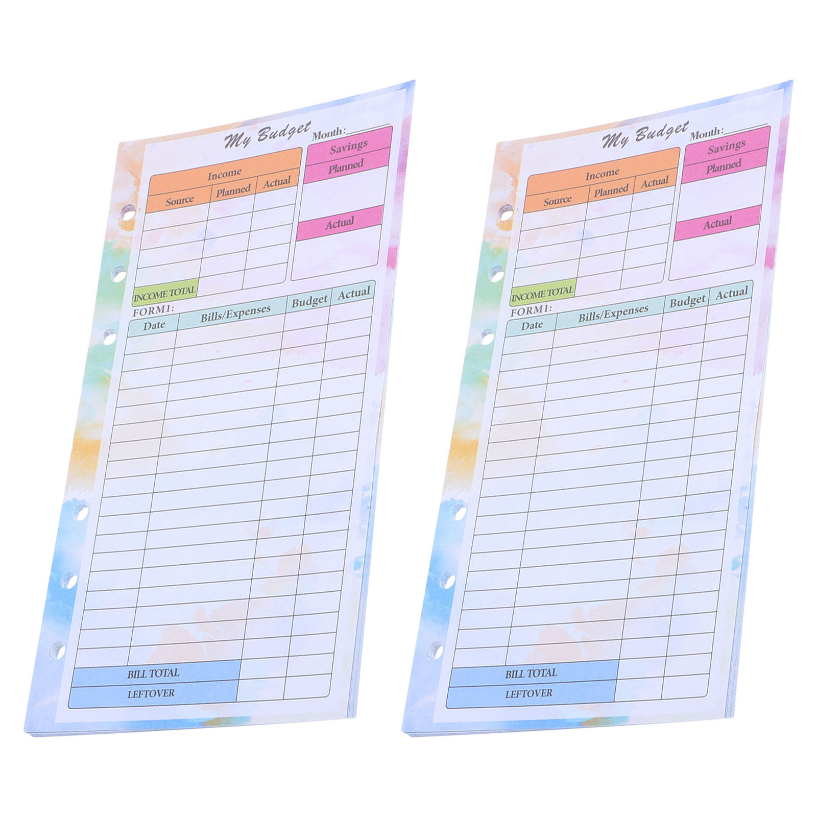 28枚入りA6プランナー用リフィルペーパー、バインダーリフィ - Planner Weekly Budget のレビューと価格