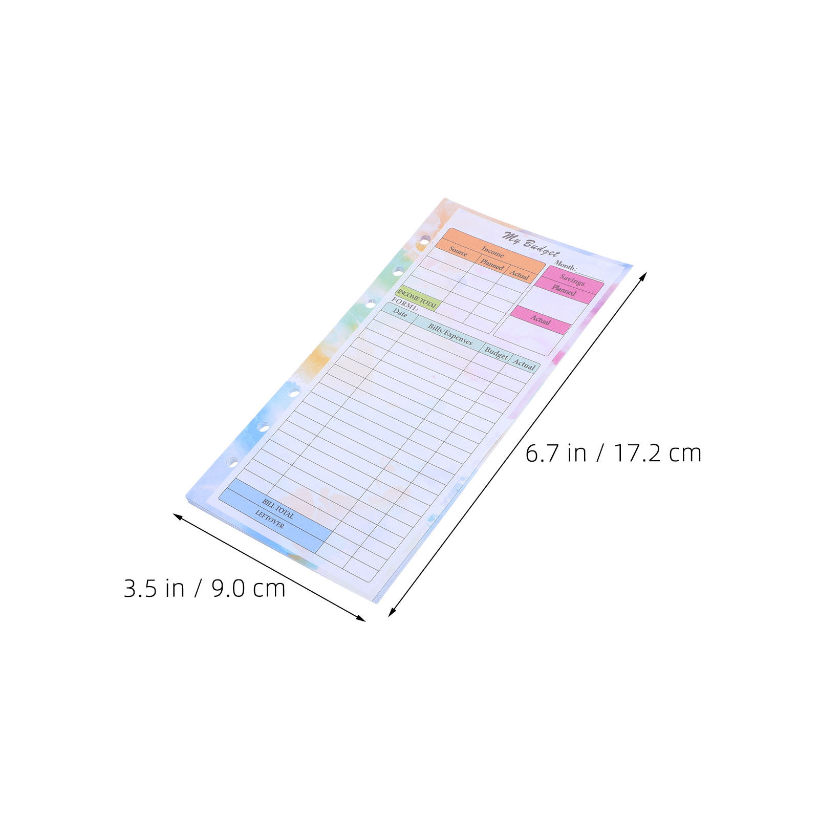 28枚入りA6プランナー用リフィルペーパー、バインダーリフィ - Planner Weekly Budget のレビューと価格