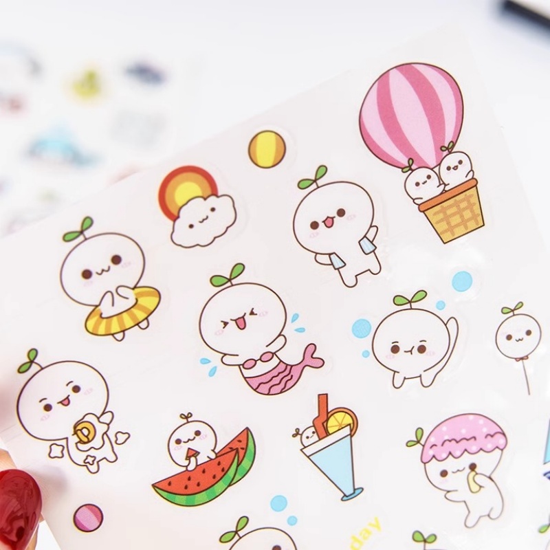 漫画猫と紙のステッカー、カワイイ日記ステッカー、デイリープラ - Total Stationery & Office Supply のレビューと価格