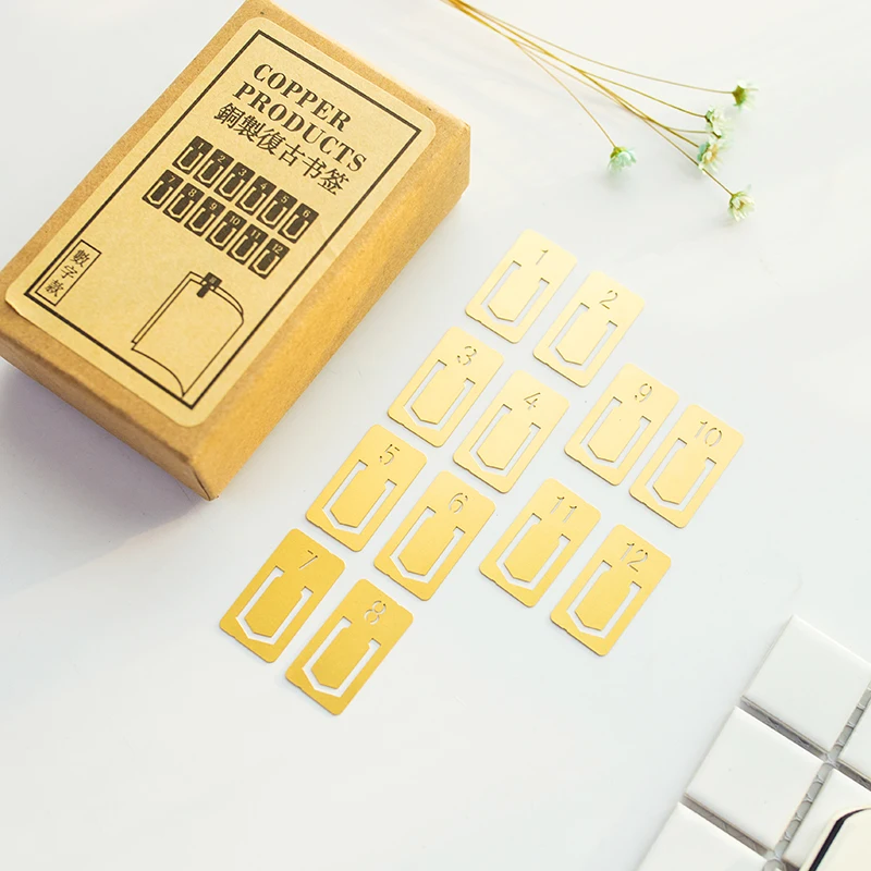 ノートブック用ヴィンテージ銅ブックマーク、ミニレトメタルブッ - Stationery And Office Supply Stores のレビューと価格