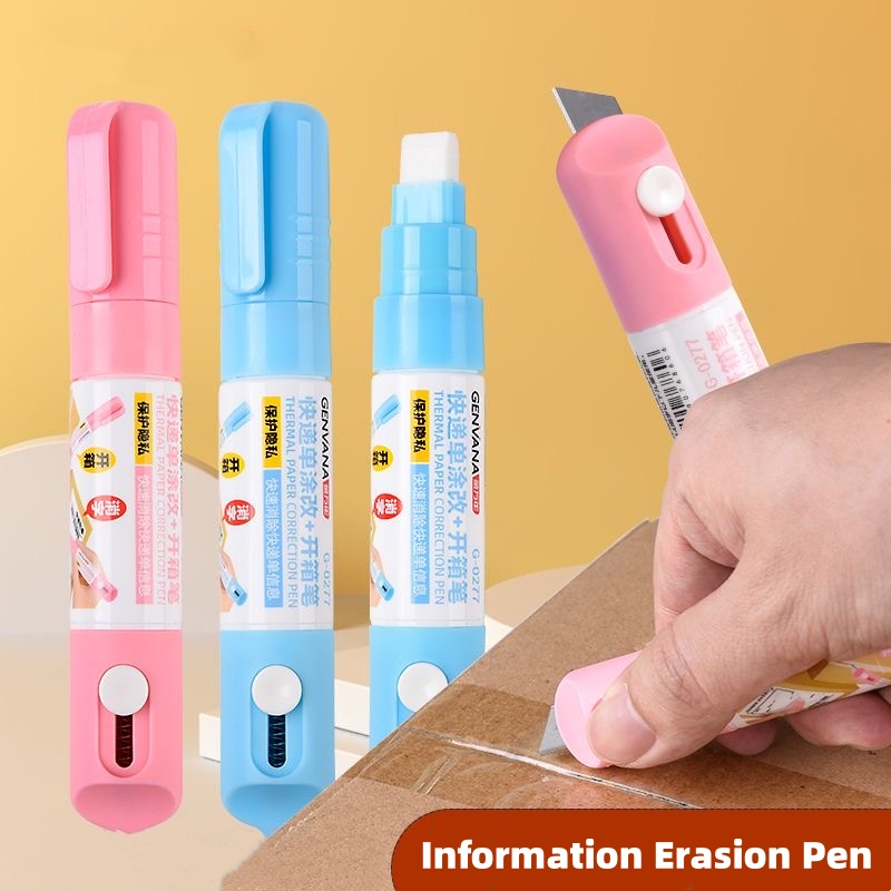 格納式ボックスオープナー、感熱紙修正液、開封ナイフ、プライバ - Stationery Supply のレビューと価格