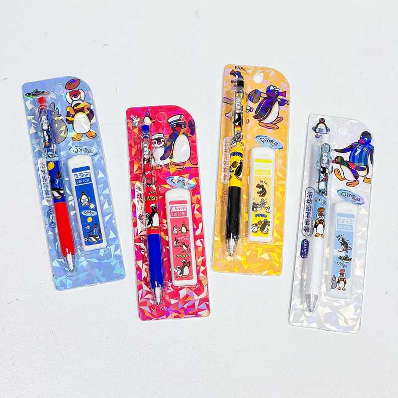 4/24 個かわいいピングーシャープペンシルセット文具リフィ - Mechanical Pencil Lead のレビューと価格
