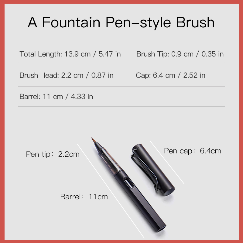 ファウンテンブラシペンセット、インク詰め替え50本付き、滑ら - Fountain Pen Ink のレビューと価格