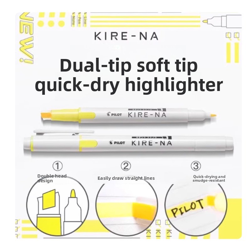 パイロット キレナ ハイライターペンセット デュアルチップ  - Highlighter Set Pastel のレビューと価格