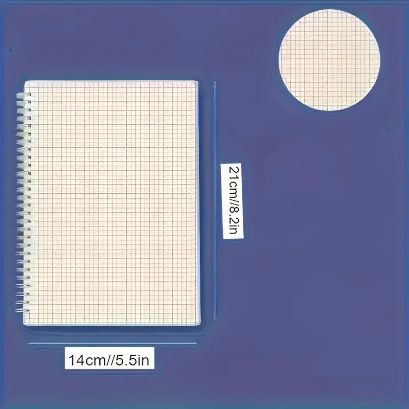 A5 グリッドスパイラルノートブック 160 ページ 80  - Graph Paper Pad のレビューと価格