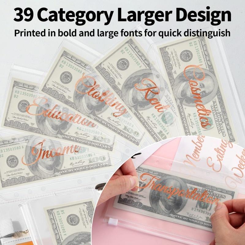 A6 PU レザー予算バインダー現金封筒ポケット節約マネープ - Planner Weekly Budget のレビューと価格