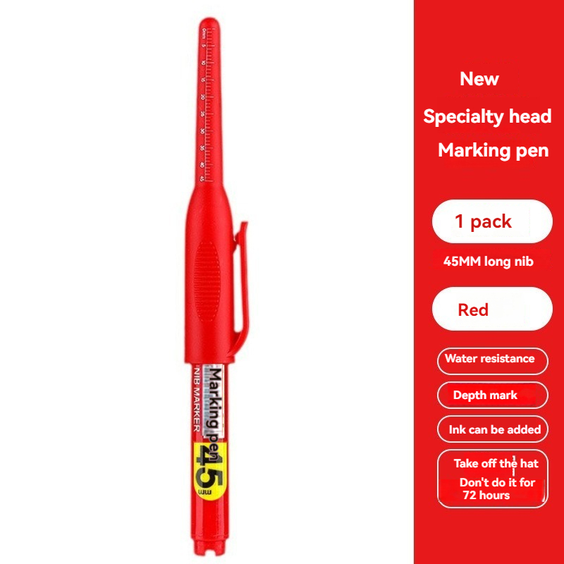 1 個 45 ミリメートルチップ防水ロングヘッドマーカーペン - Fountain Pen Ink のレビューと価格