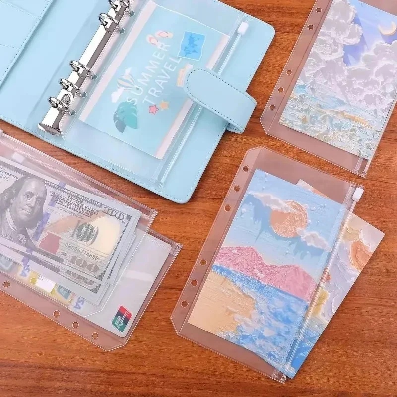6/12/18 個 A6 A7 6 穴ジッパーバインダーポケ - Planner Weekly Budget のレビューと価格
