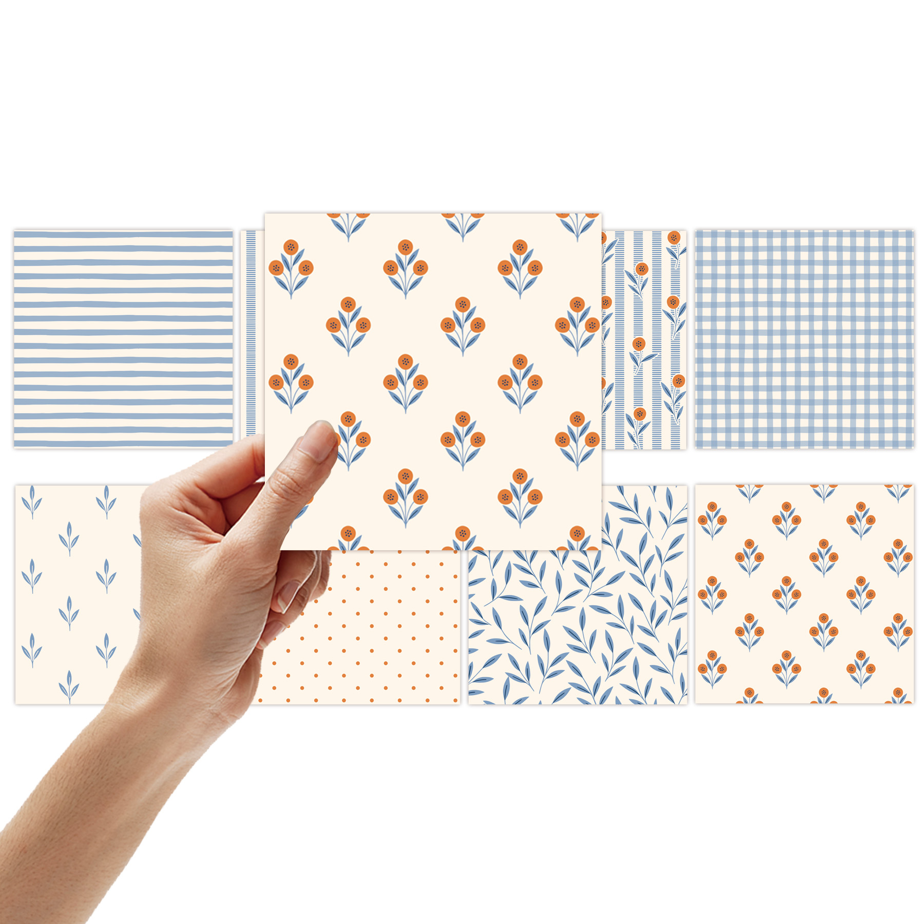 8枚入りフレッシュな格子柄スクラップブック用紙 DIYクラフ - Cardstock Paper Pack のレビューと価格
