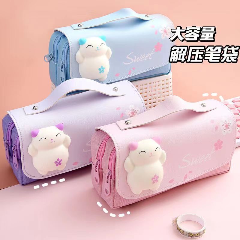 女の子のための韓国の文房具バッグ、学用品、カワイイステーショ - Stationery And Office Supply Stores のレビューと価格
