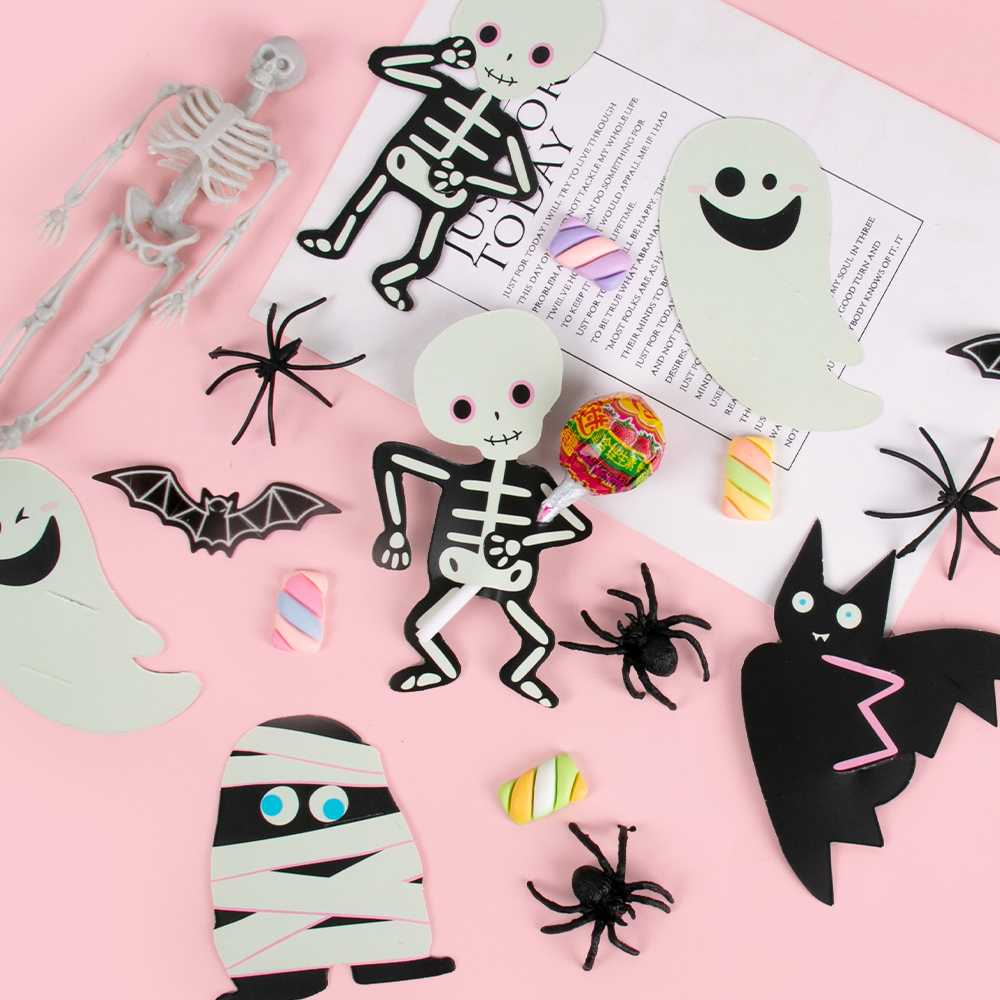 30 個ハロウィンロリポップ紙 DIY カードゴーストスカル - Cardstock Paper Pack のレビューと価格