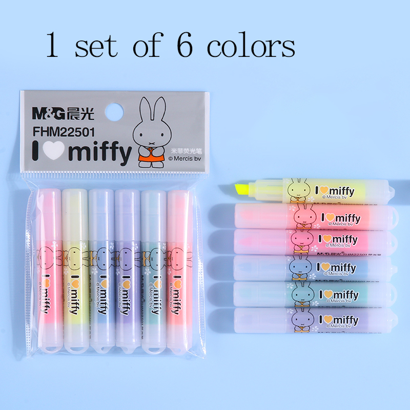 M&G ハイライターマーカー 角型チップデザイン キャンディ - Highlighter Set Pastel のレビューと価格
