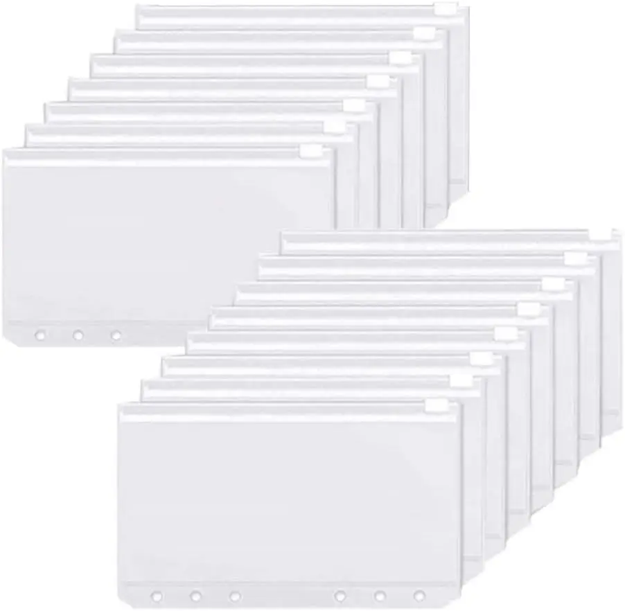 バインダーポケット A6 6 穴ジッパーバインダーポケット防 - Planner Weekly Budget のレビューと価格