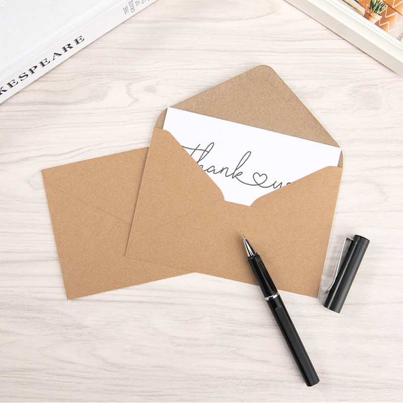 業務用クラフト封筒 10x7cm – 25枚、50枚、または - Letter Envelope Kraft のレビューと価格