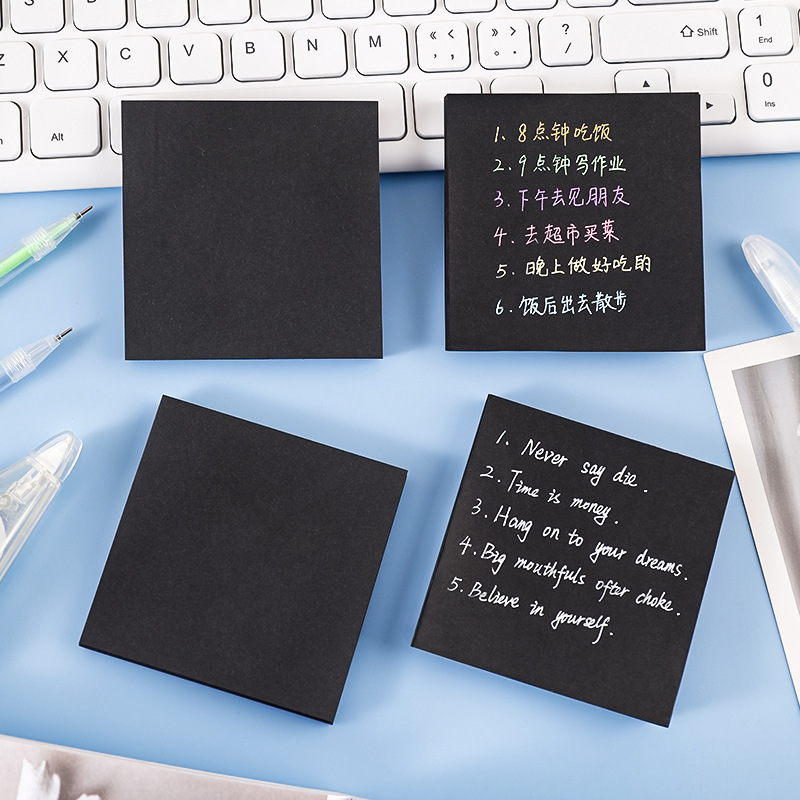 ブラック N タイムス付箋 To Do リストメモ帳メモ帳か - Office Stationery Supply List のレビューと価格