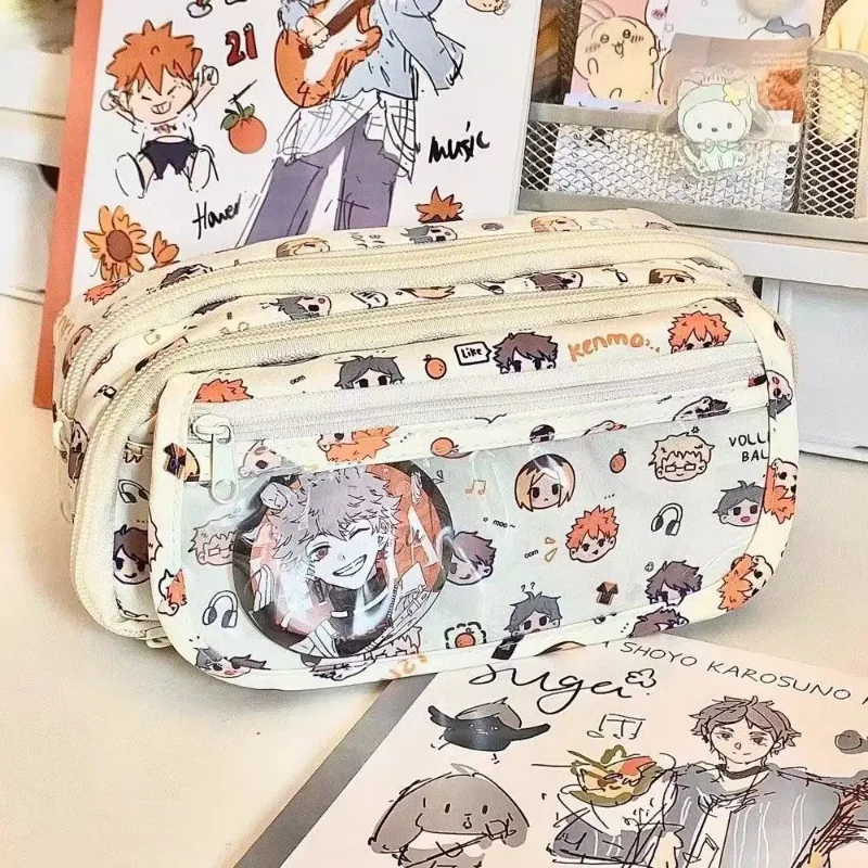 アニメ ハイキュー!! 痛絵柄のかわいいペンケース、漫画風文 - Stationery Supply のレビューと価格