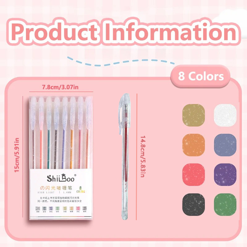 8～60色グリッターゲルペンセット、1mmバレットチップ、キ - Highlighter Set Pastel のレビューと価格