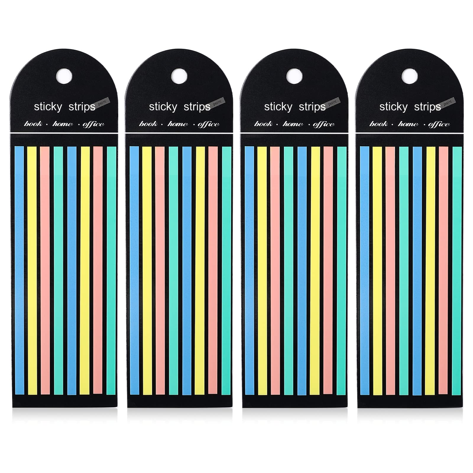 マルチカラーのロングストリップインデックスステッカー、書籍注 - Index Tab Divider のレビューと価格