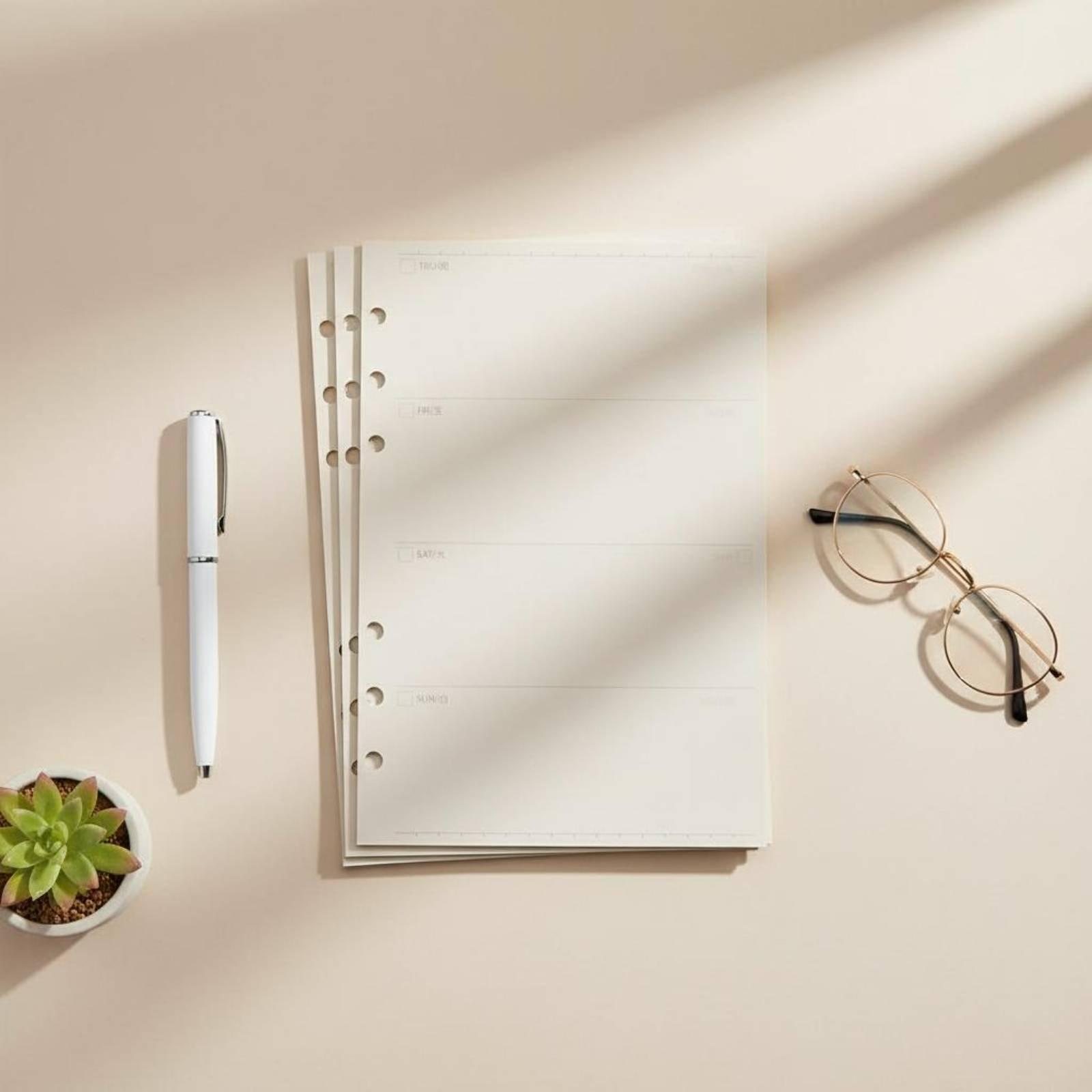 ルーズリーフリフィル標準バインダーインサートプレミアムライテ - Planner Weekly Budget のレビューと価格