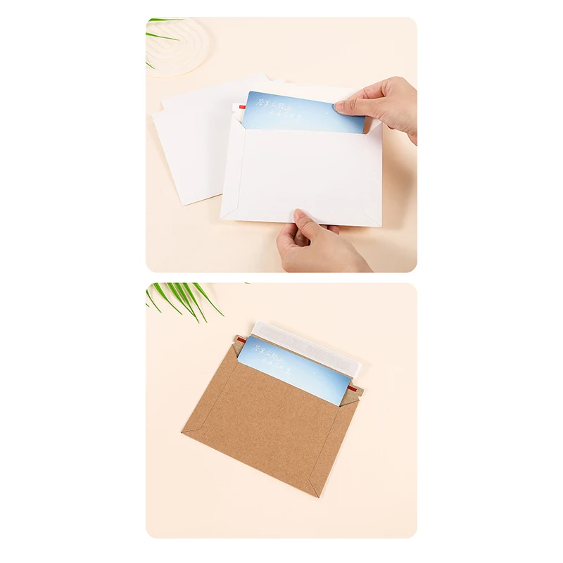 自己粘着性の招待状収納バッグ、ビジネスレター、エクスプレスフ - Letter Envelope Kraft のレビューと価格