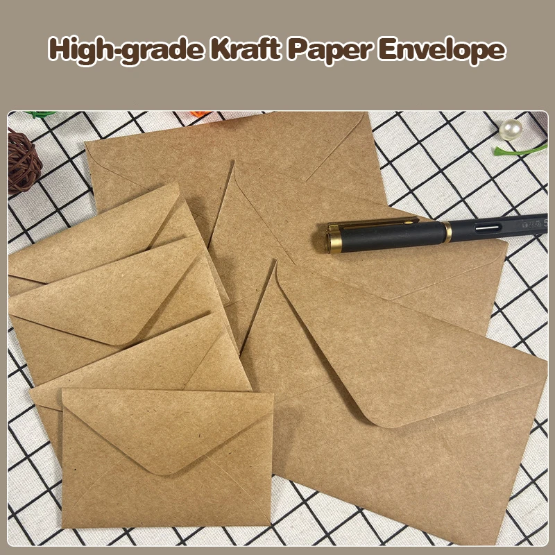 50 個クラフト茶色の紙封筒 108 × 158 ミリメート - Letter Envelope Kraft のレビューと価格